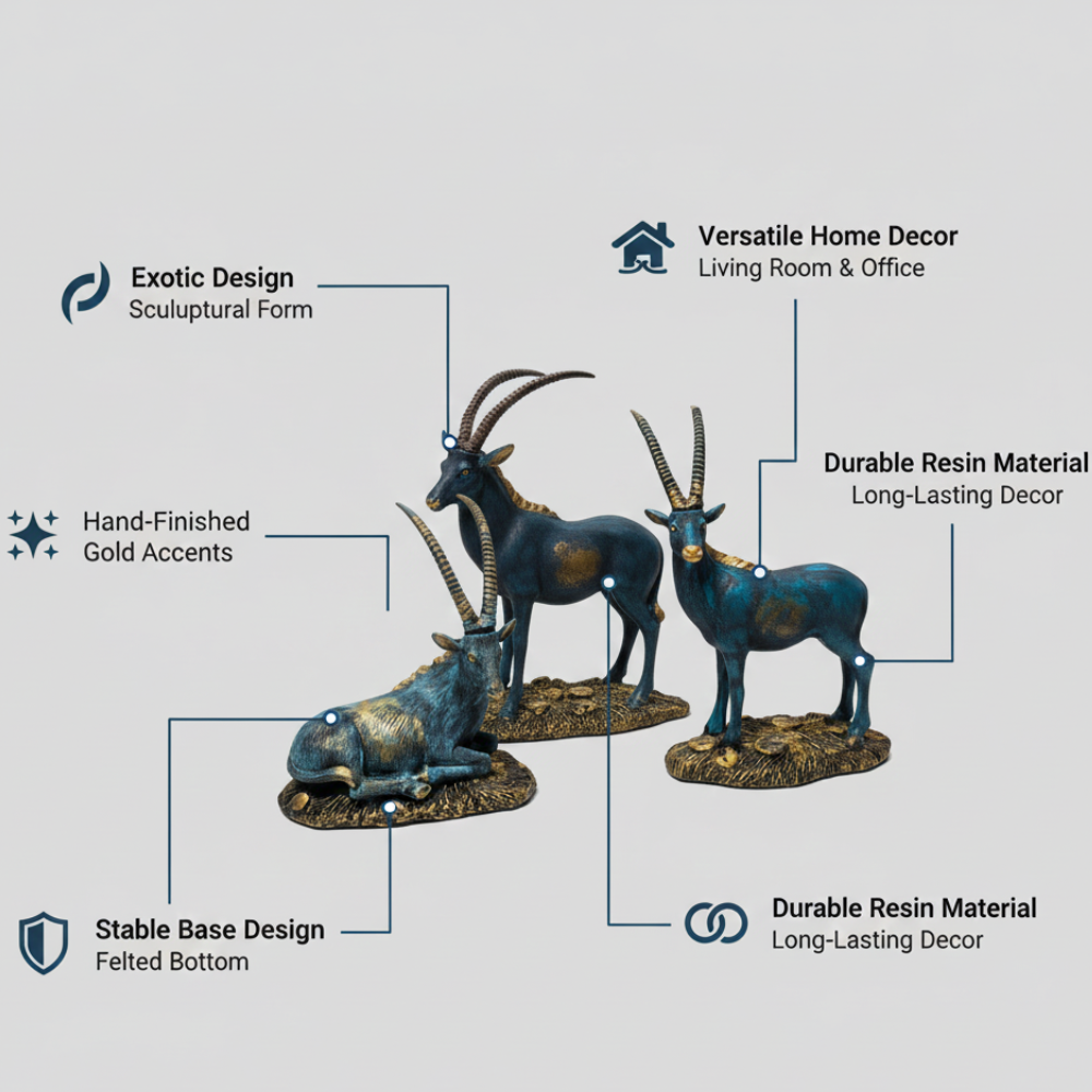 Decorative Antelope Showpiece