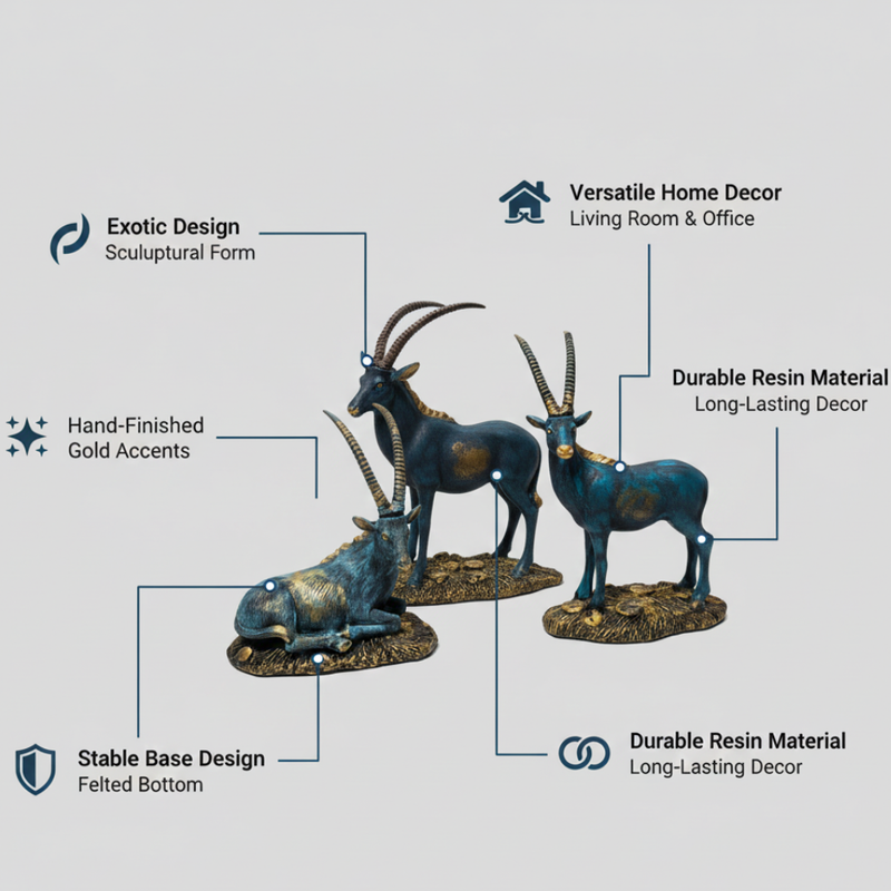 Decorative Antelope Showpiece