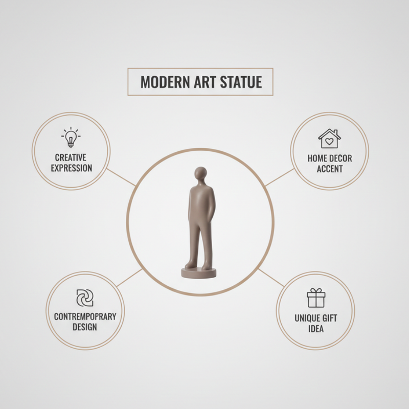 Minimalist Bookends & Standing Figurine