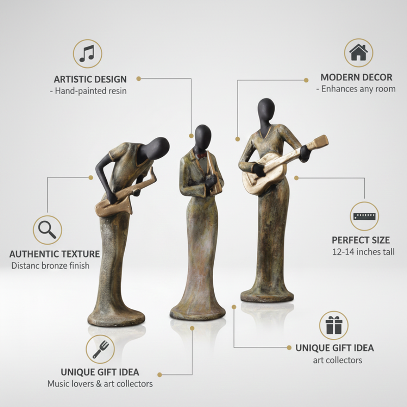 Musical Band Figurine Showpiece