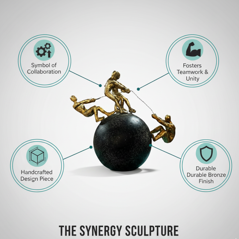 Teamwork & Balance Human Sculpture