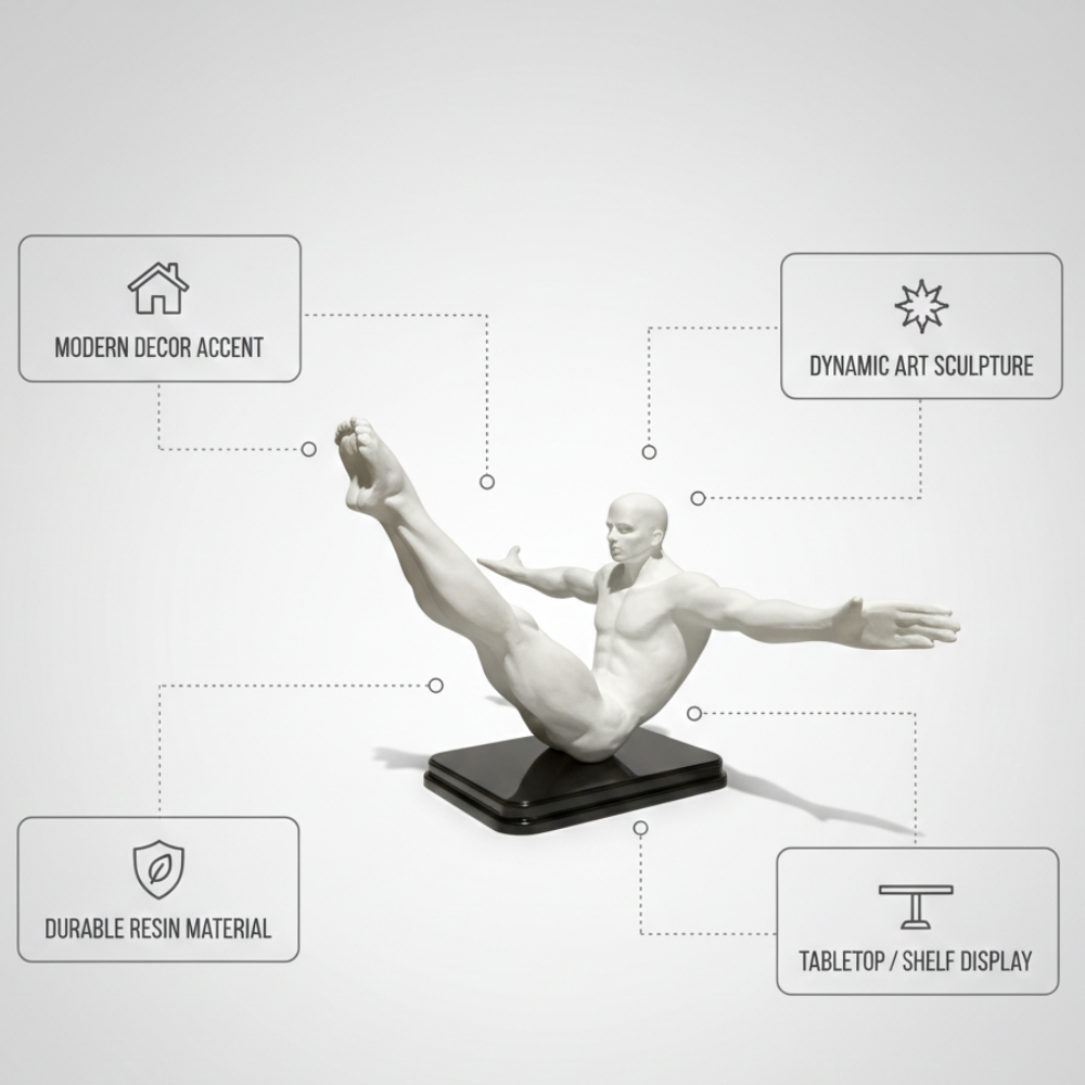 Abstract Human Balance Sculpture Showpiece