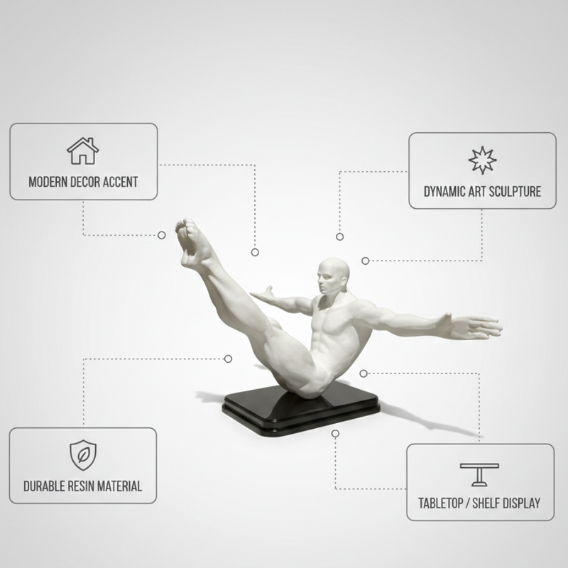 Abstract Human Balance Sculpture Showpiece