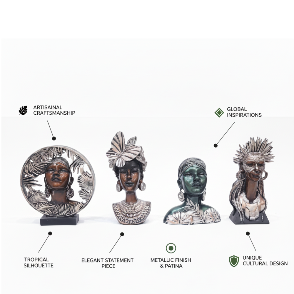 Tribal African Art Face Showpiece