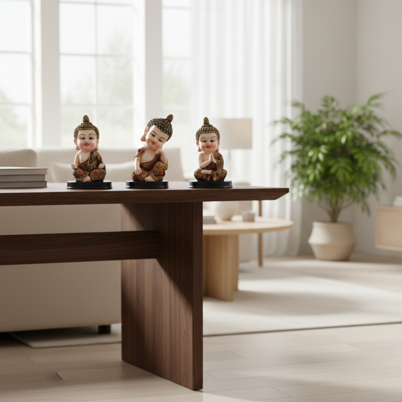 Baby Buddha Figurine Set