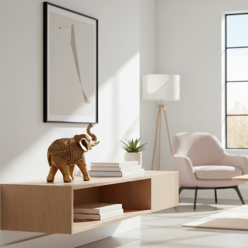 Golden Elephant Showpiece