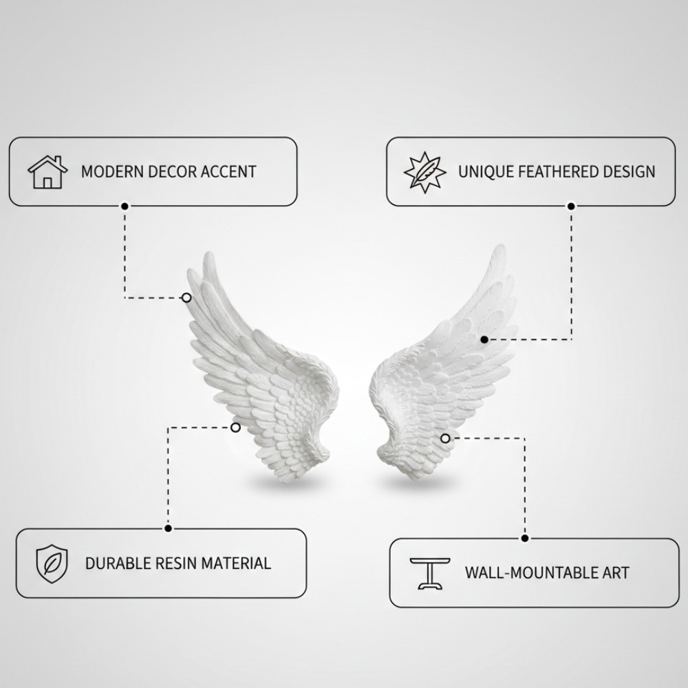 Angel Wings Decorative Showpiece