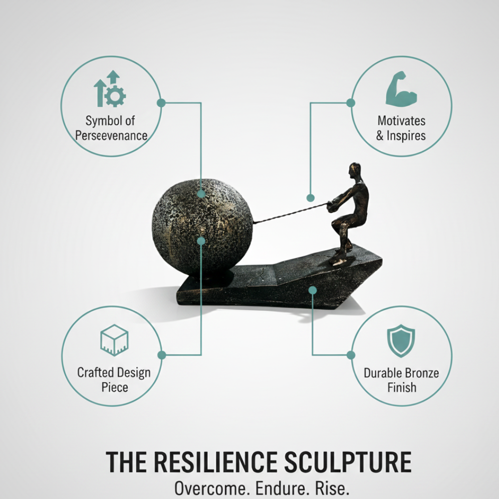 Struggle & Determination Human Sculpture