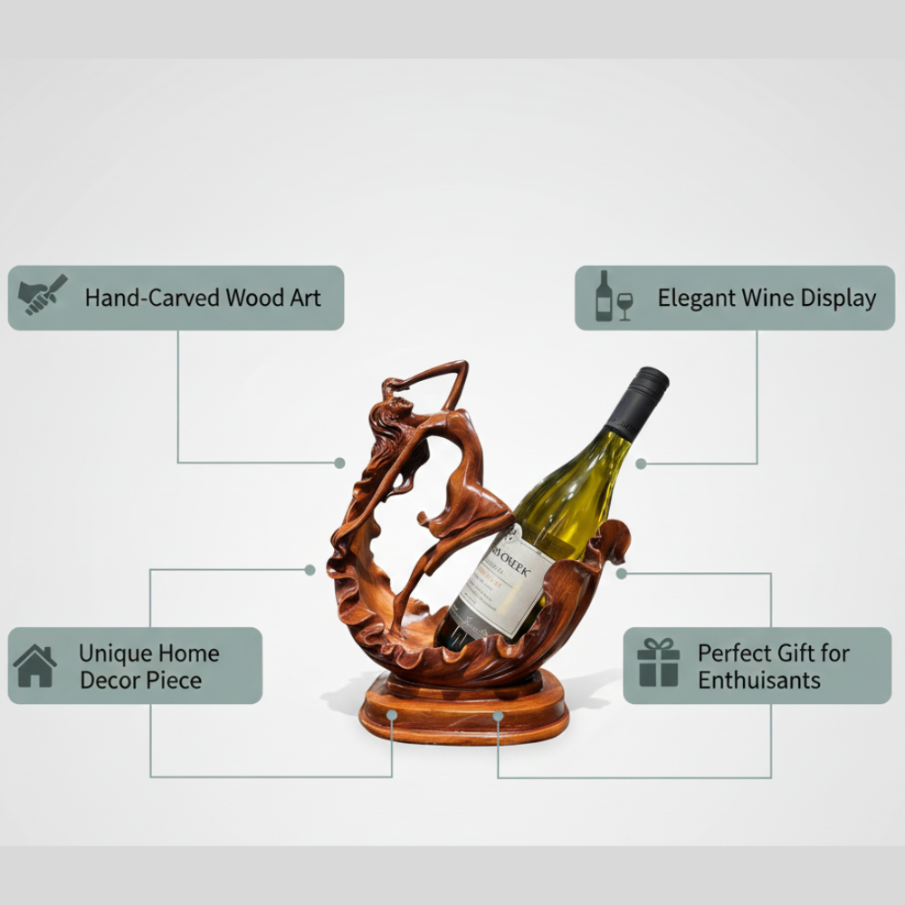 Wine Bottle Holder Showpiece