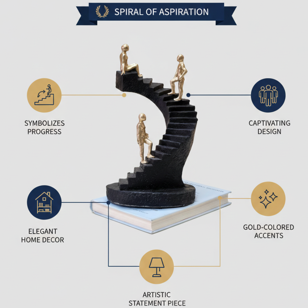 Abstract Staircase Human Figurine Showpiece