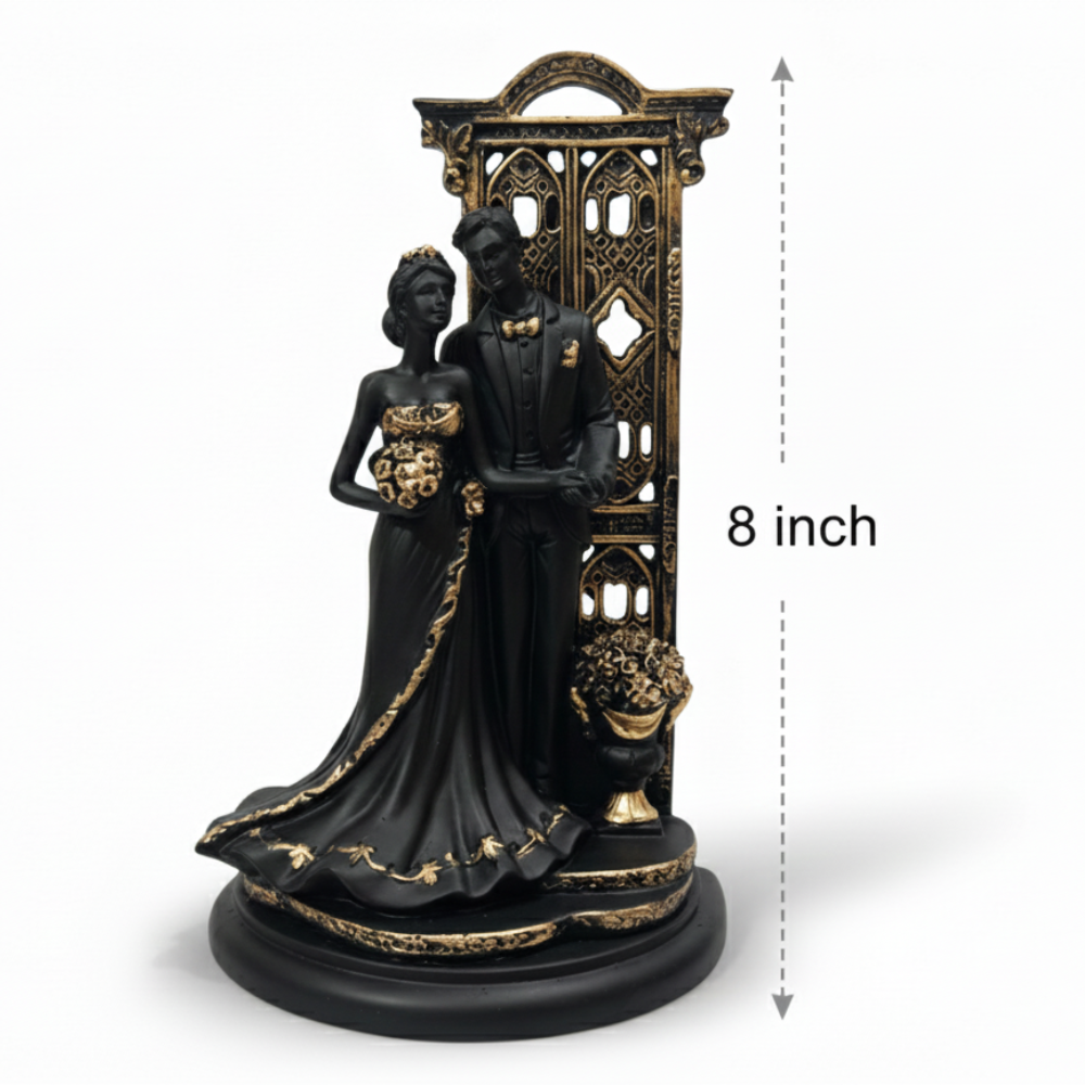 Elegant Standing Couple Decorative Statue