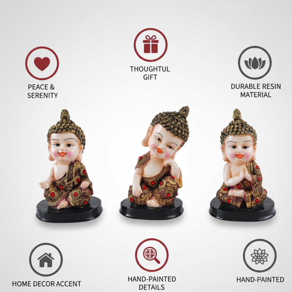 Baby Buddha Figurine Set