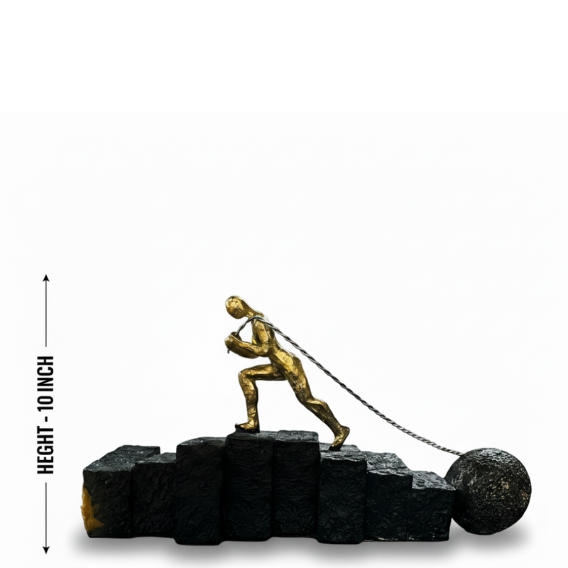 Man Pushing Limits Motivational Figurine