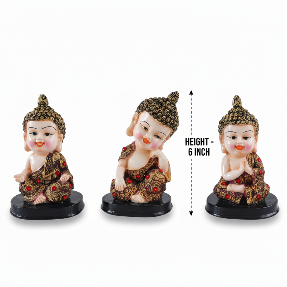 Baby Buddha Figurine Set