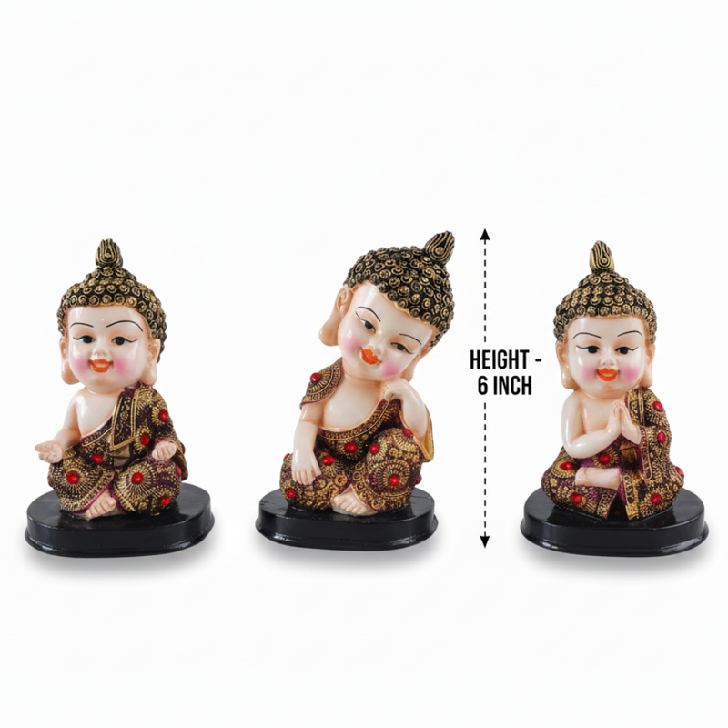 Baby Buddha Figurine Set