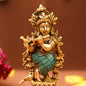 Serene Lord Krishna Statue Playing Flute (5 Inch) | 450g