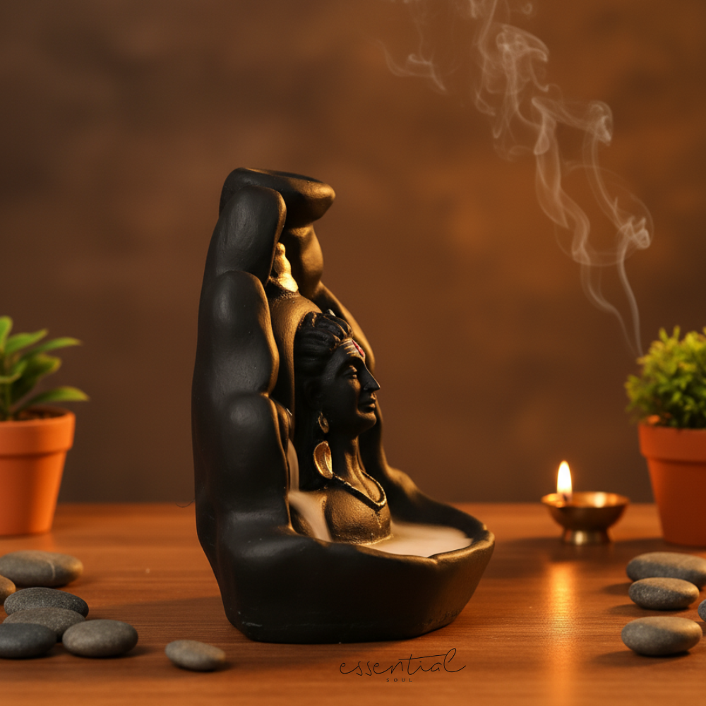Adi Yogi Idol Smoke Fountain for Home Decor
