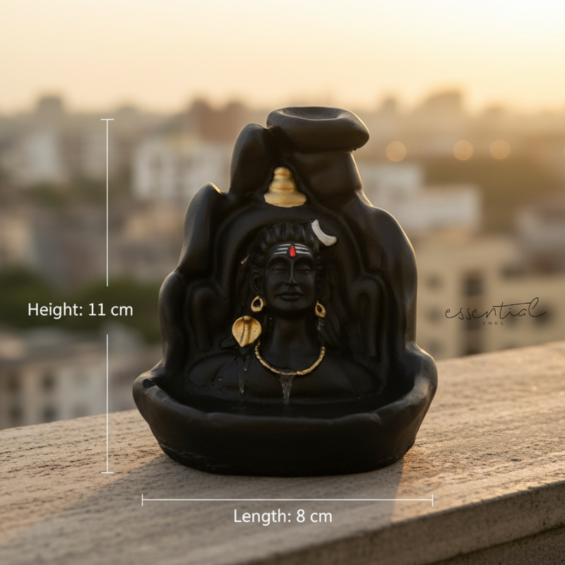 Adi Yogi Idol Smoke Fountain for Home Decor