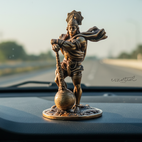 Bahubali Hanuman Idol for Car Dashboard | Powerful Guardian Decor