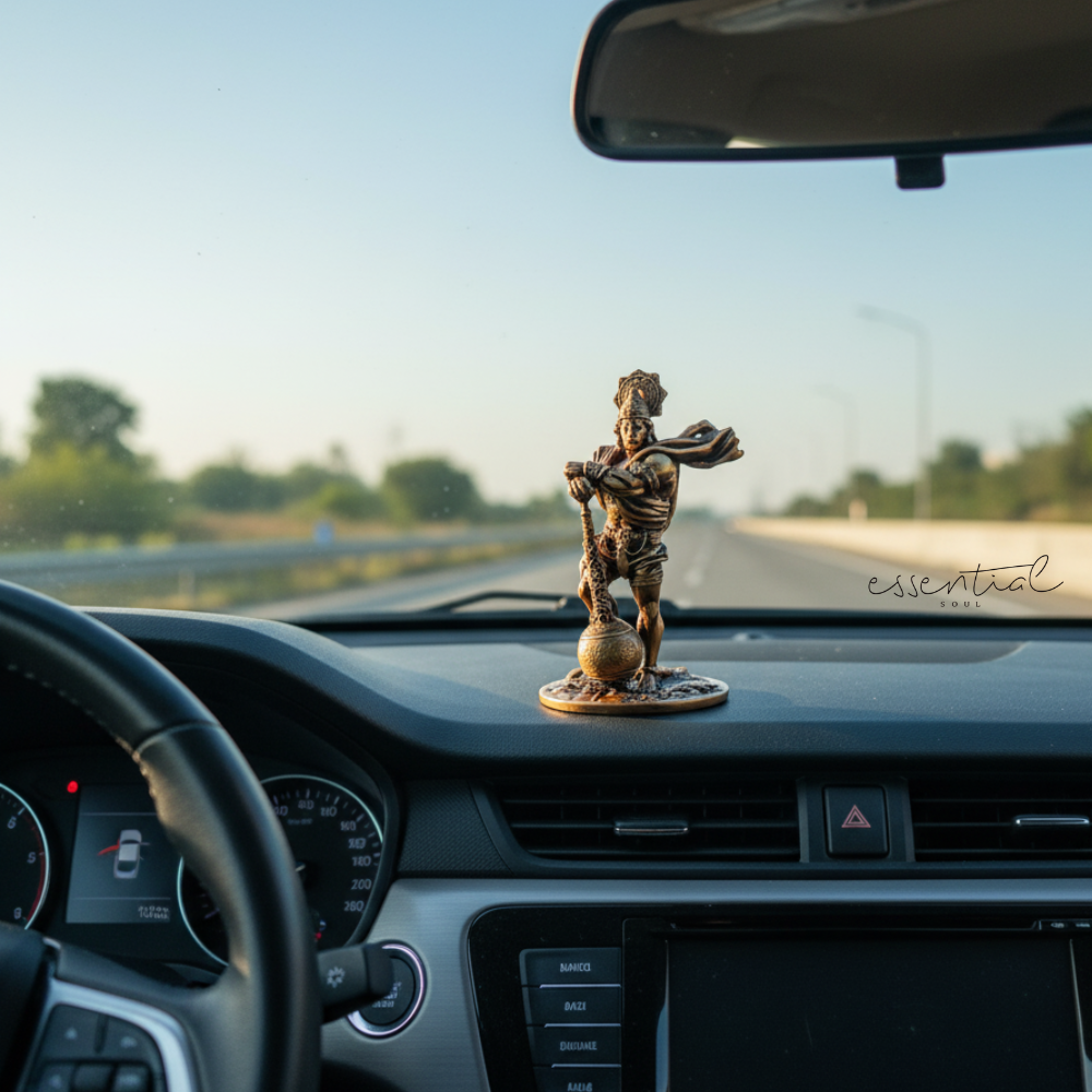 Bahubali Hanuman Idol for Car Dashboard | Powerful Guardian Decor