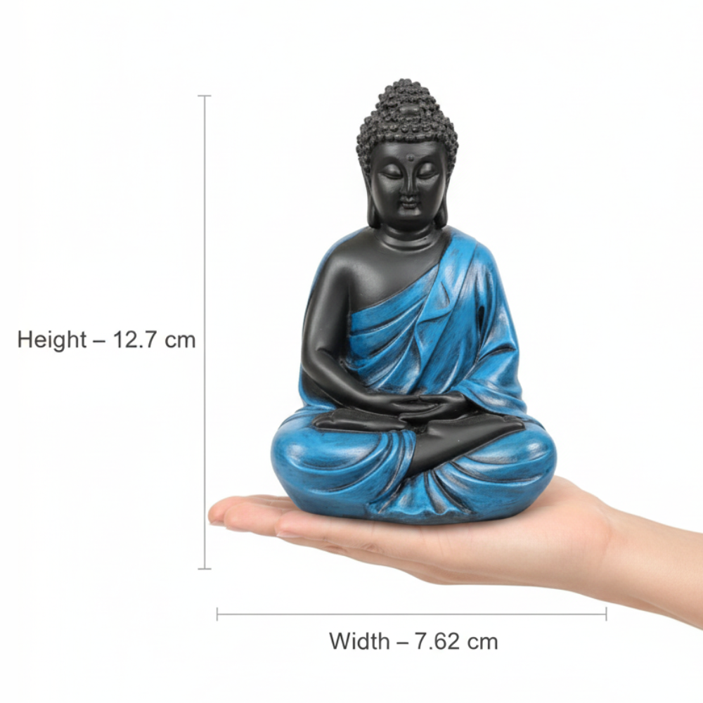 Blue & Black Buddha Statue