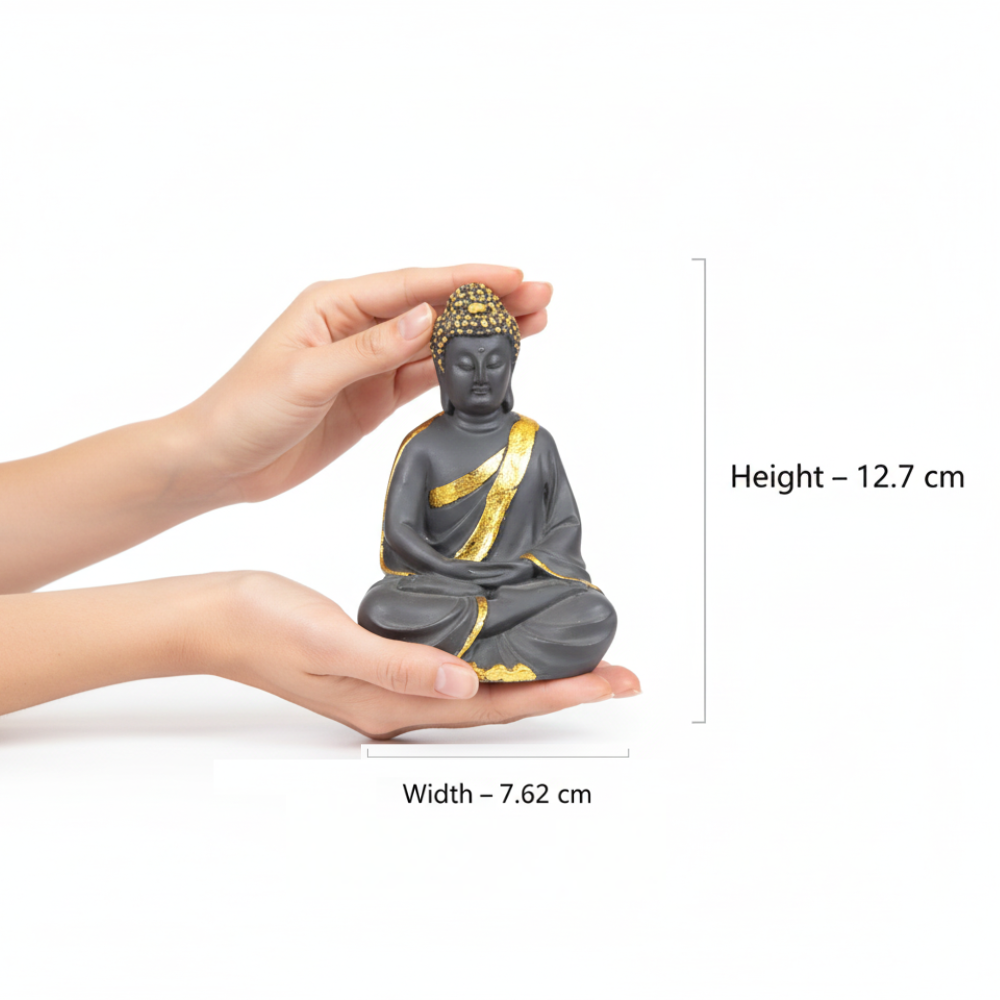 Black & Gold Buddha Statue