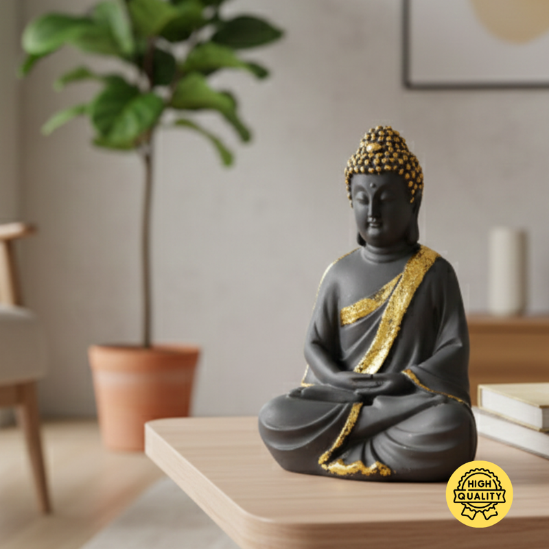 Black & Gold Buddha Statue