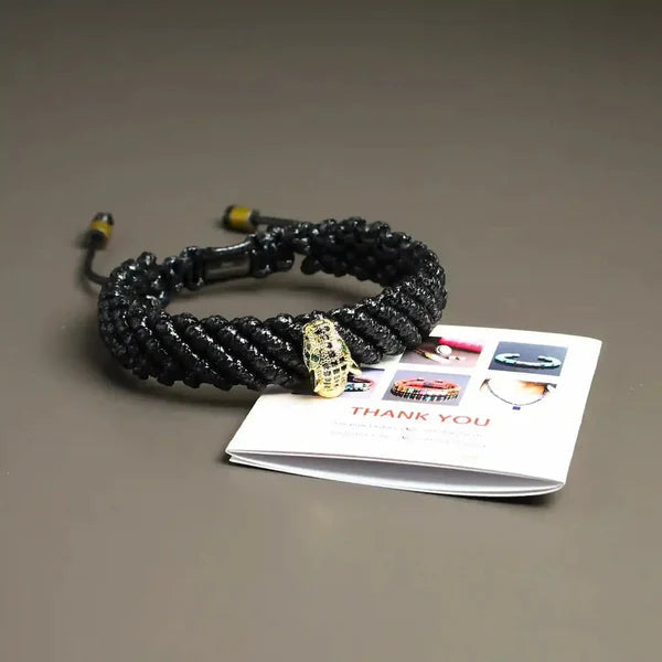 Grace and Poise Jaguar Black Thread Bracelet Of Never Stopping Nakshatra one