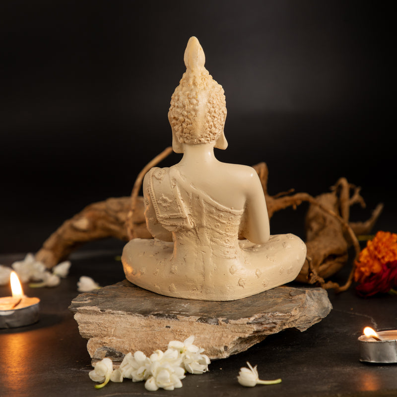 Meditating Buddha Premium Resin 7 inch Gifting Idol