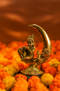Smiling Krishna and The Moon idol | Janmashtami Gift | Bal Gopal Idol 3 Inch