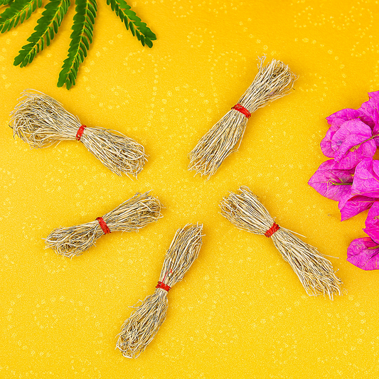 Dried Durva/Doob Grass- 5 pieces for Puja and Havan