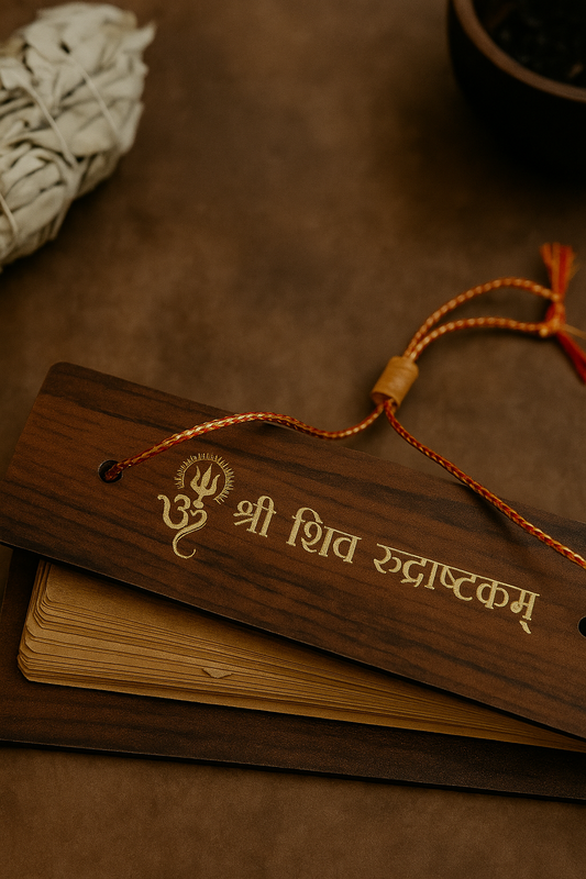 Shiv Rudrashtakam Wooden Book
