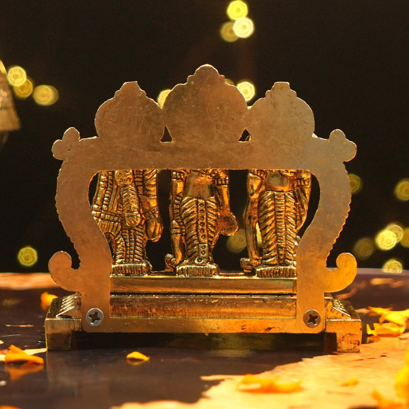 Golden Ram Darbar Murti | Ram Darbar Gifting 4 Inch