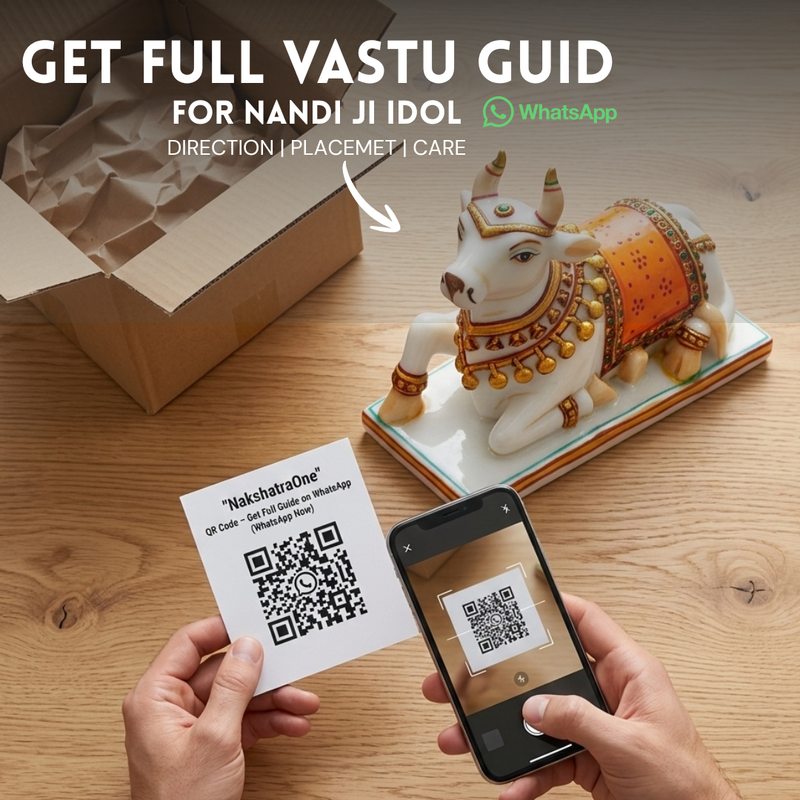 Premium White Marble Nandi Idol