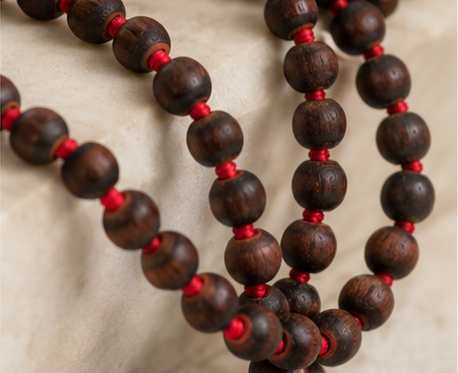 Karungali Mala – Traditional Ebony Wood Prayer Mala for Meditation, Protection & Positive Energy