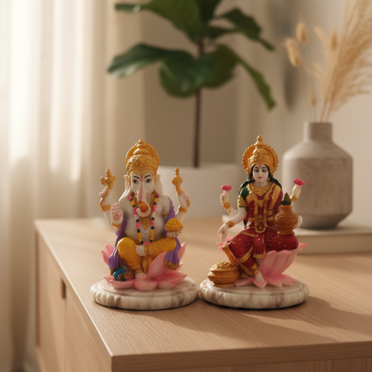 Lakshmi Ganesha Idol Set for Home Decor | Divine Blessings | Festive Pooja