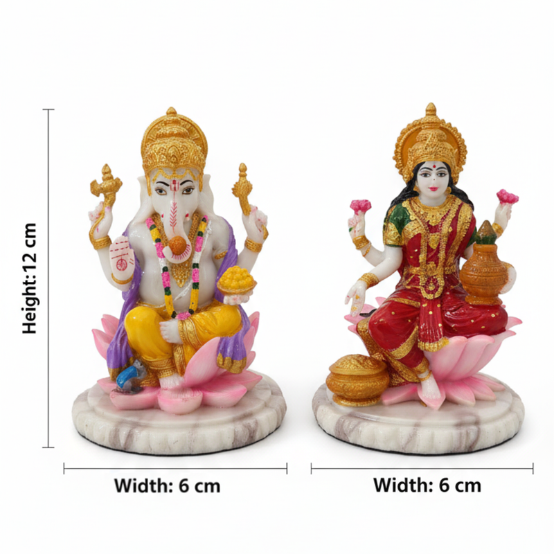 Lakshmi Ganesha Idol Set for Home Decor | Divine Blessings | Festive Pooja