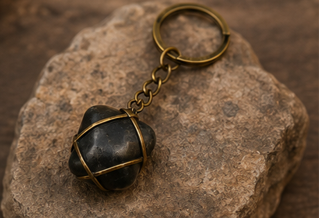 Mystic Blue Sodalite Charm Keychain