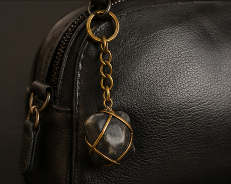 Mystic Blue Sodalite Charm Keychain