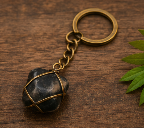 Mystic Blue Sodalite Charm Keychain