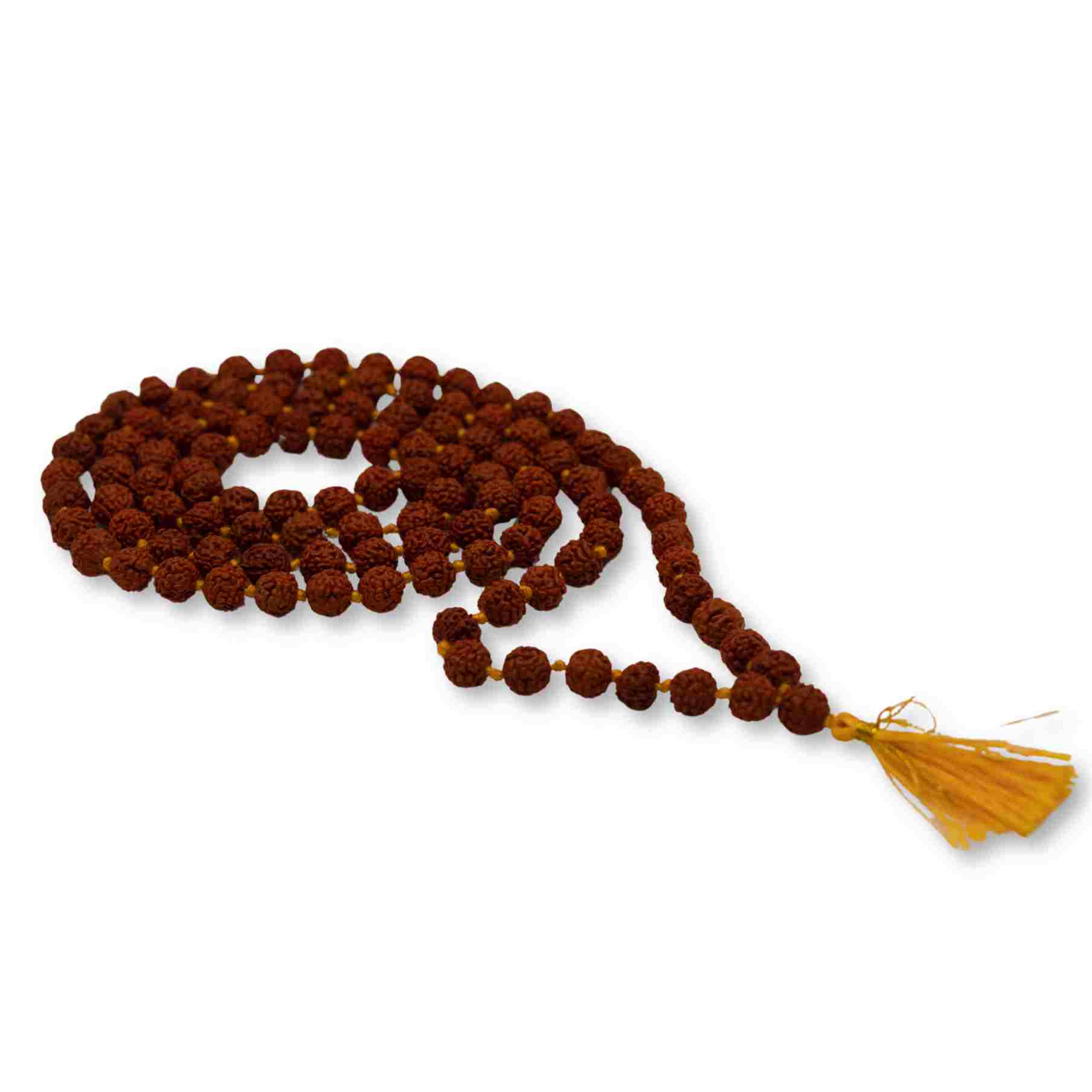 Brown Rudraksha Mala - 108+1 Beads Nakshatra one