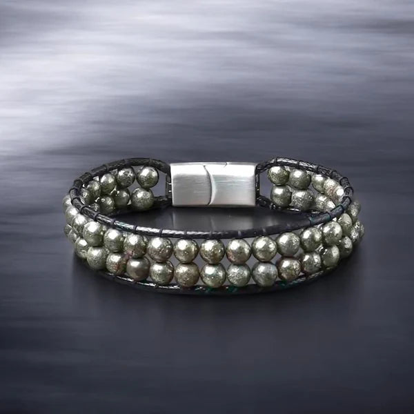Rise with Purpose – Pyrite Wristband Bracelet Nakshatra one