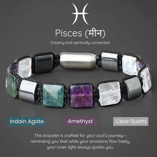 Pisces Zodiac Bracelet – Intuition, Serenity & Inspired Vision Nakshatra one