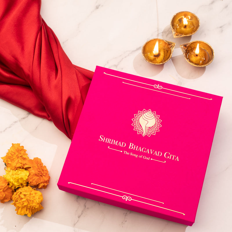 Srimad Bhagavad Gita | Luxe Edition | Bright Pink