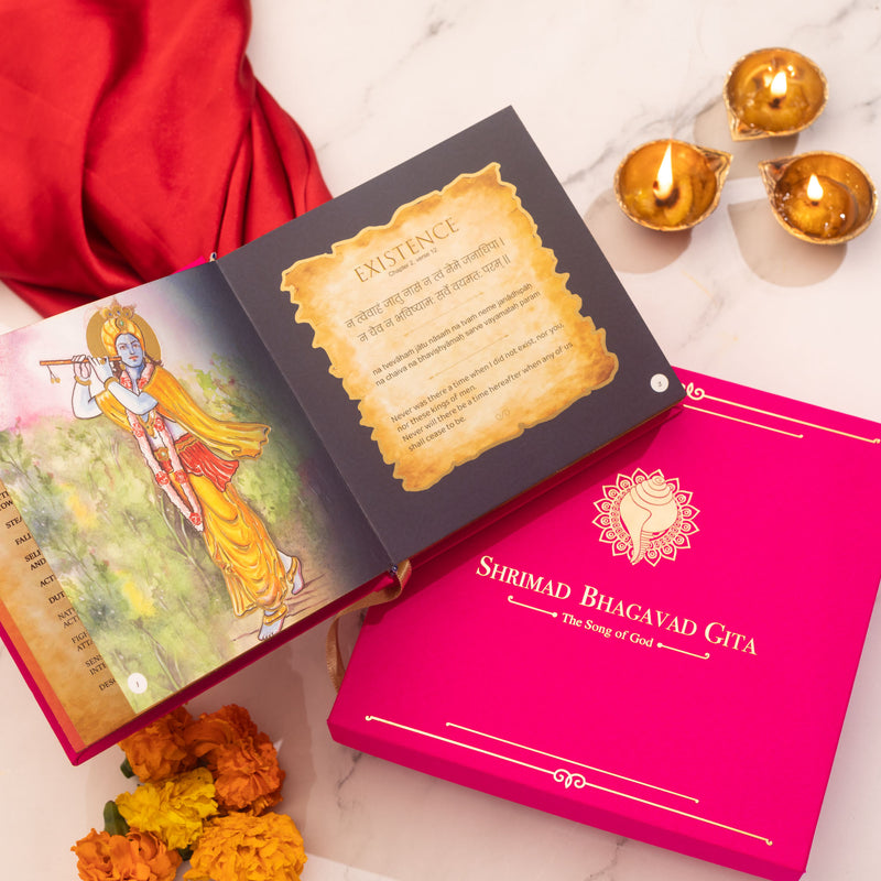 Srimad Bhagavad Gita | Luxe Edition | Bright Pink