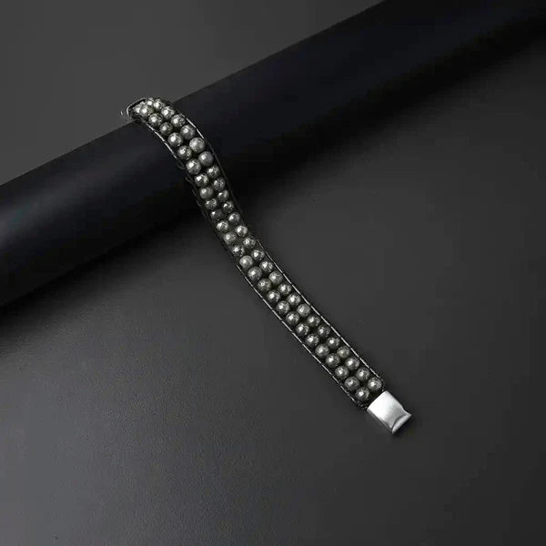 Rise with Purpose – Pyrite Wristband Bracelet Nakshatra one