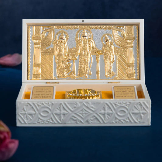 Ram Darbar Pocket Temple - Gold Plated (Big) Nakshatra one