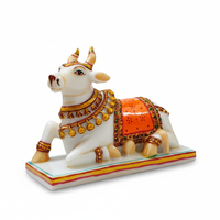 White Marble Nandi Statue