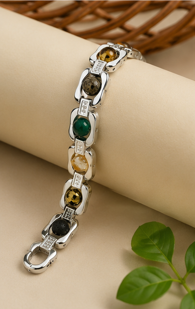 Silver Plated Essential Dhanlabh Bracelet