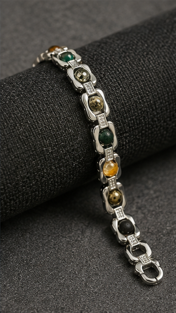 Silver Plated Essential Dhanlabh Bracelet